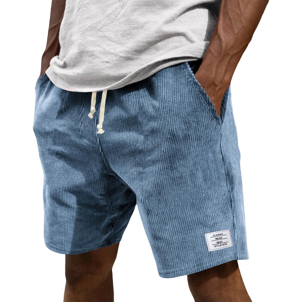 Men's Summer Casual Shorts Men's Fashion Sports Textured Shorts
