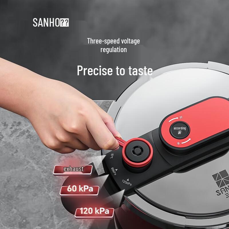 Sanhe Noise-Reducing 304 Stainless Steel Pressure Cooker