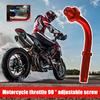 Aluminum Alloy Motorcycle Throttle and Clutch Cable Adjustable Screw End, 90-Degree Adjustable Throttle Cable Screw End
