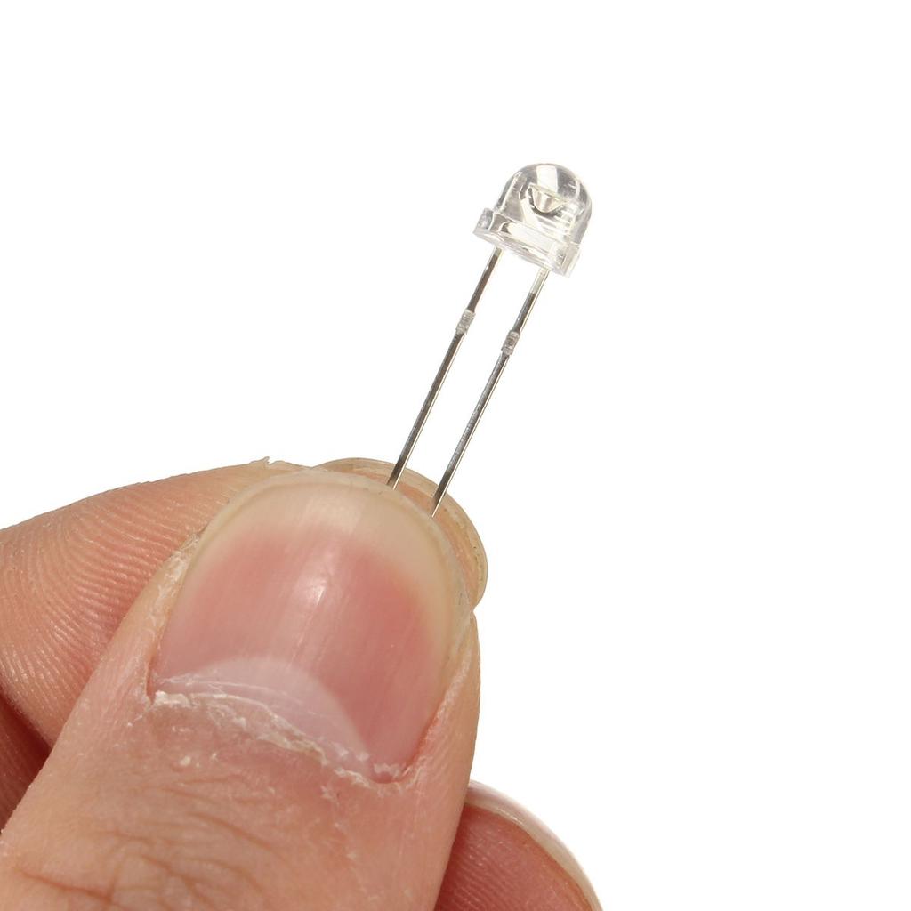 1000pcs 5mm White Straw Hat Superbright LEDs - F5 T-1-3/4 Bulk Pack For Projects - View #5