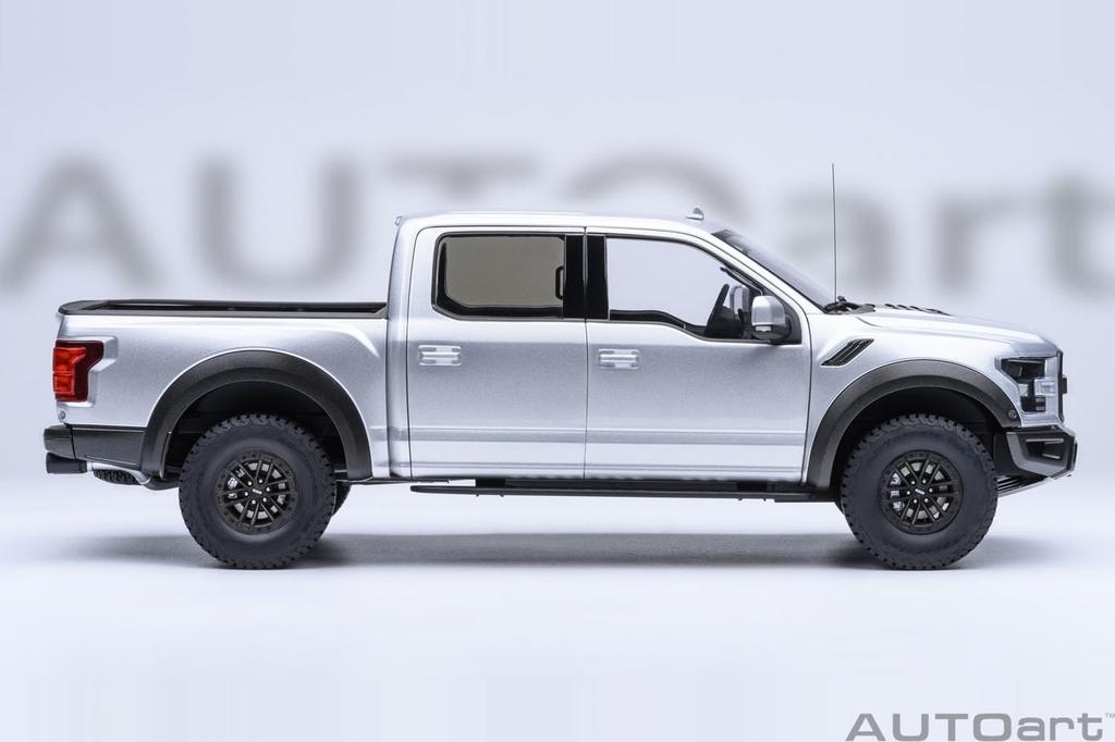AUTOart Ford Raptor Supercrew 2019 Finished Model 72950 1/18 F-150 (Metallic Silver)