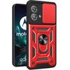 Armored case for Motorola Edge 40 Neo, CamShield Slide, red
