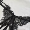 Tanga cu model în formă de fluture, chiloți intimi cu talie joasă, lenjerie sexy și lenjerie intimă pentru femei