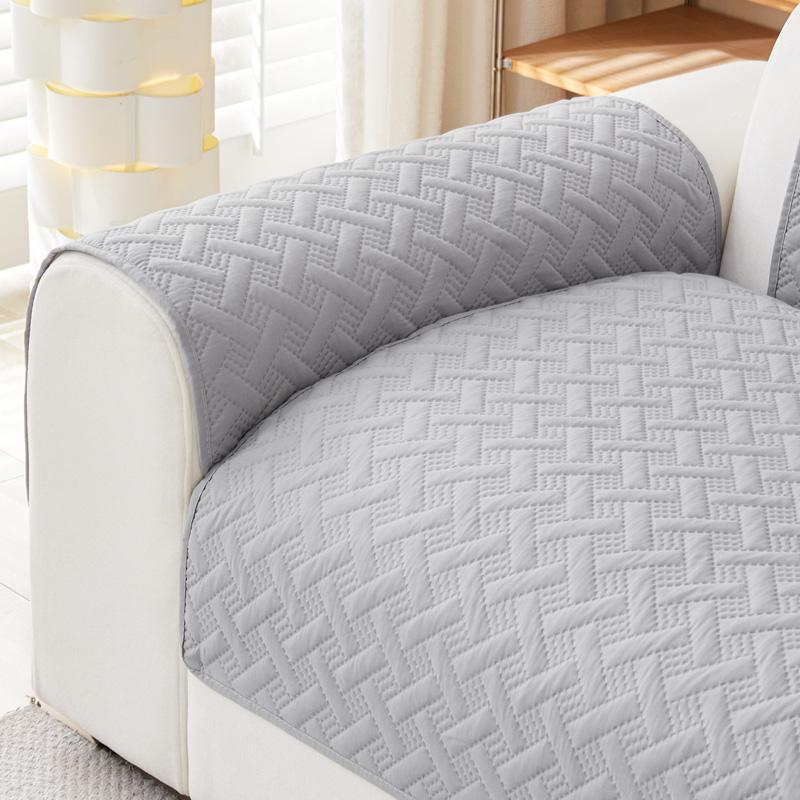 Sofa Cover Anti Slip Dirt Resistant Seat Cushion Striped Sofa Cushion Four Season Universal Protective Cover