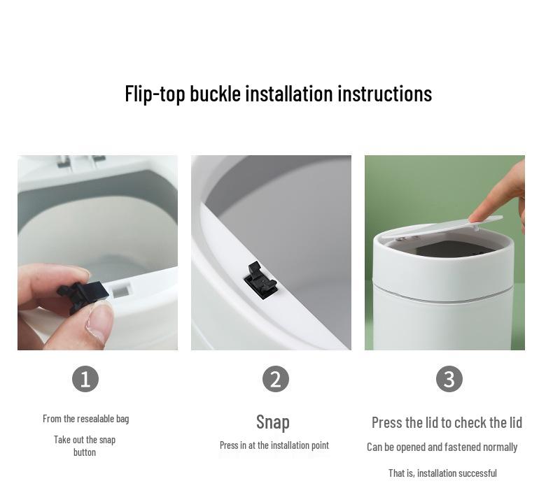 Poubelle de Bureau à Pression en Bois de Riz pour Maison, Bureau, Voiture - Corbeille à Papier & Bac de Rangement