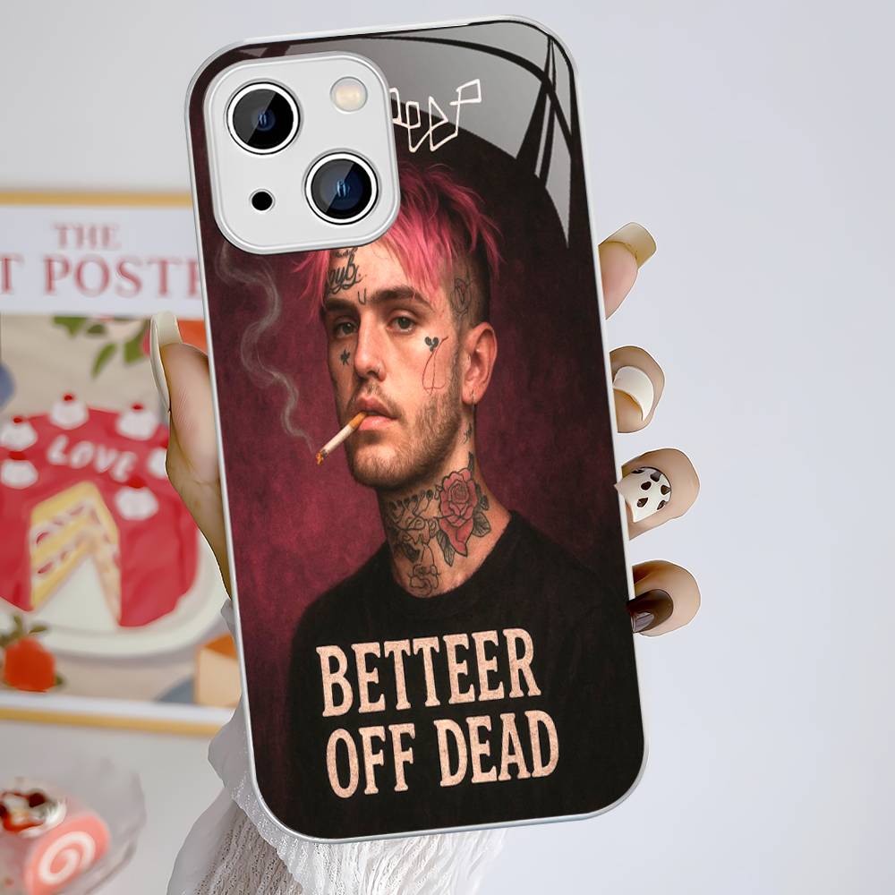 Hip Hop Rapper L-Lil P-Peep Tempered Glass For Iphone 14 13 12 11 Pro Mini XS MAX 14Plus X XS XR Fundas