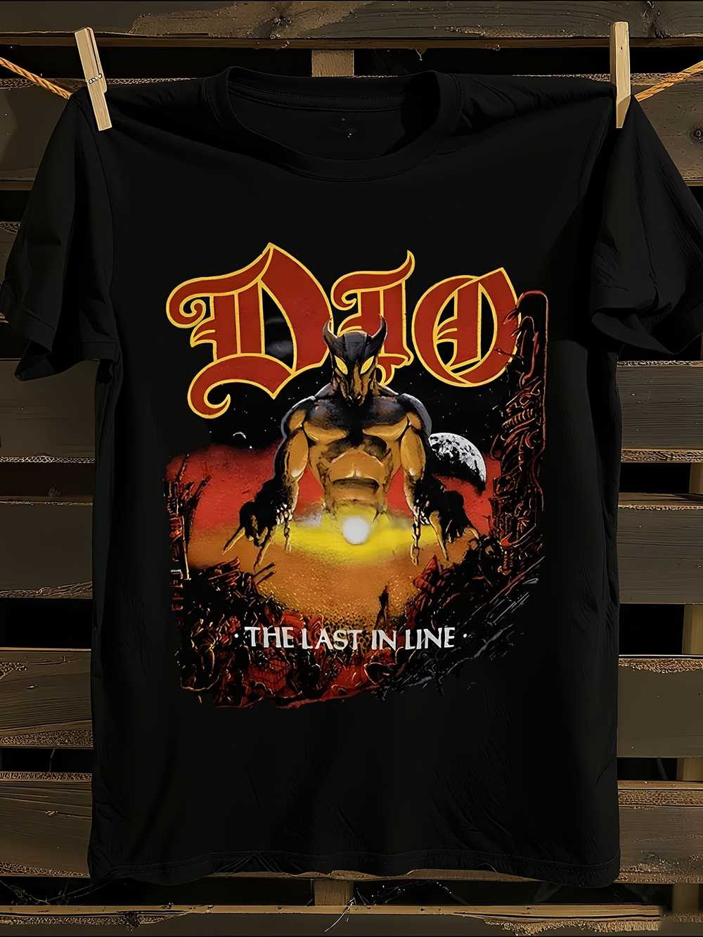 Dio Last in Line 1984 Vintage Heavy Metal Graphic T-Shirt S
