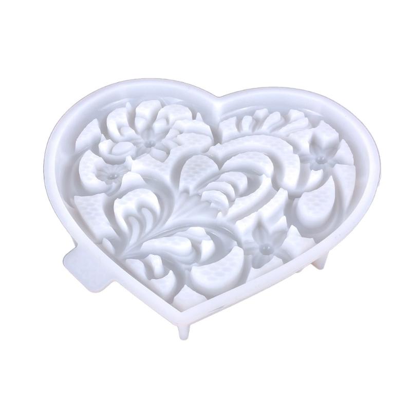 Creative Heart Shaped Flower Silicone Mold Easy To Use for Handmade Soap, Resin, and Cake Decoration DIY Craft Too