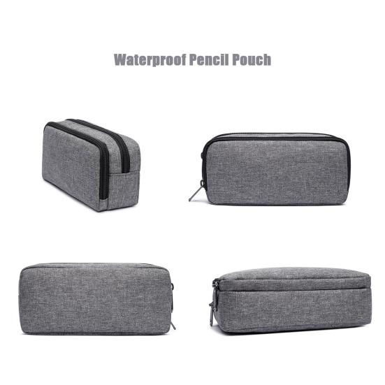 Pencil Case Secure Large Capacity Zipper Closure Oxford Cloth Waterproof Stationery Storage Organizer School Supplies