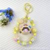 Flocking Wizard Cute Grain Mobile Phone Chain Keychain Bag Doll Pendant Accessories