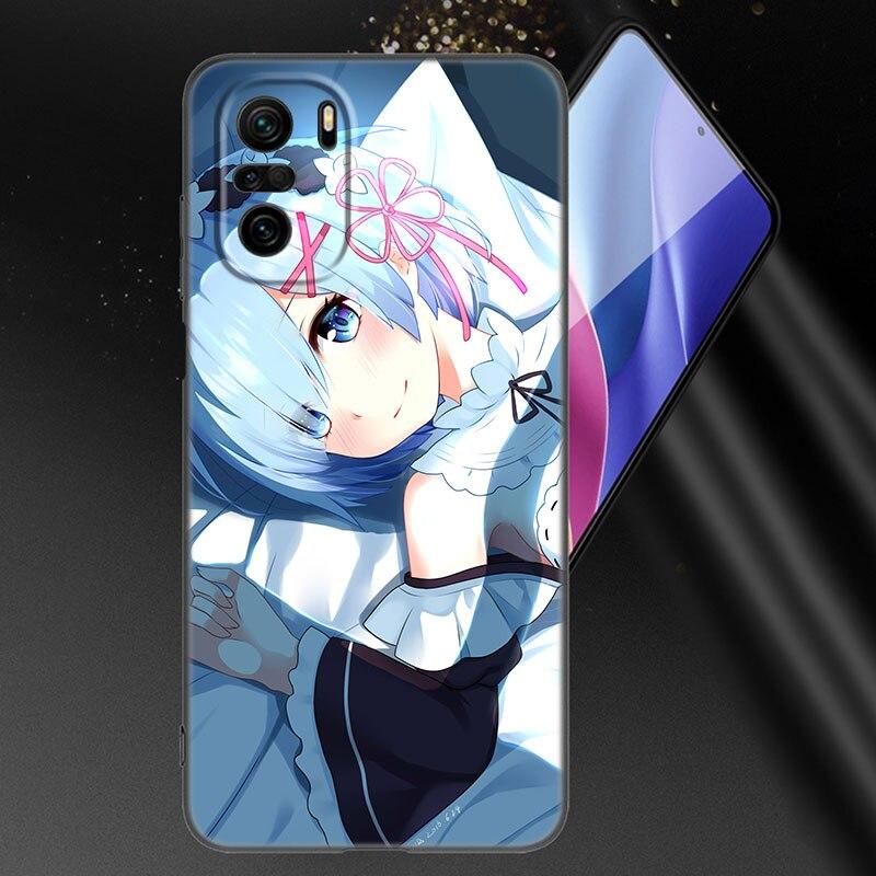 Anime Cute REM Phone Case For Xiaomi Mi POCO X3 NFC GT M4 M3 12 11T 10T Pro A3 11 Lite NE 5G 12X 11i F3 Soft TPU Black Cover
