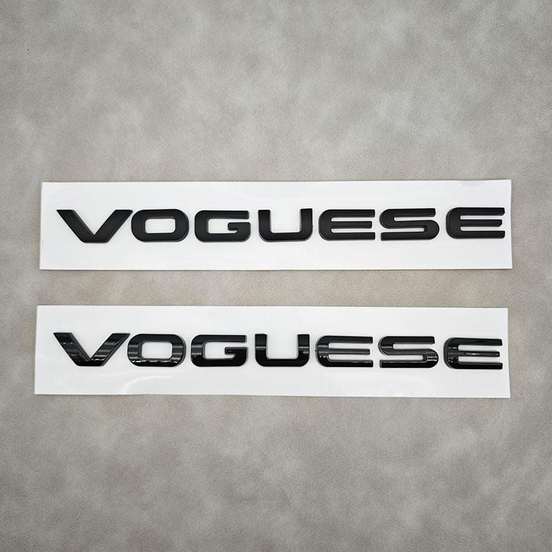1 szt. 3D ABS Litery Logo VOGUESE Naklejki na Tylny Bagażnik Samochodu Odznaka do Range Rover Executive Wydłużona Edycja Akcesoria