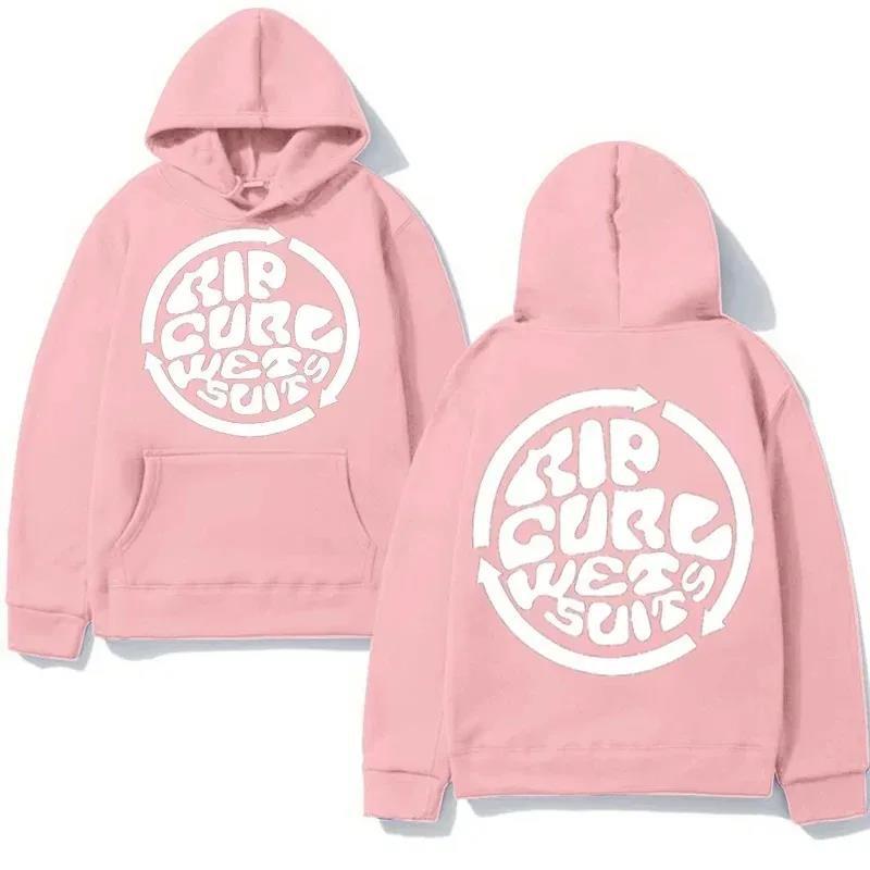 Men's Rip Curl Men Wetty Land Hoodie Loose Version Hoodies Men Fashion Long Sleeve Women Casual Harajuku Pullovers Sudaderas
