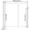 VidaXL Auvent Latéral Rétractable, Brise-vue de Jardin, Écran de Protection, Écran de Balcon Terrasse Arrière-cour 4004368