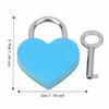 2pcs 2 Sets Heart Shaped Padlock 30x39mm Size Love Lock Padlock  For Romantic Occasions