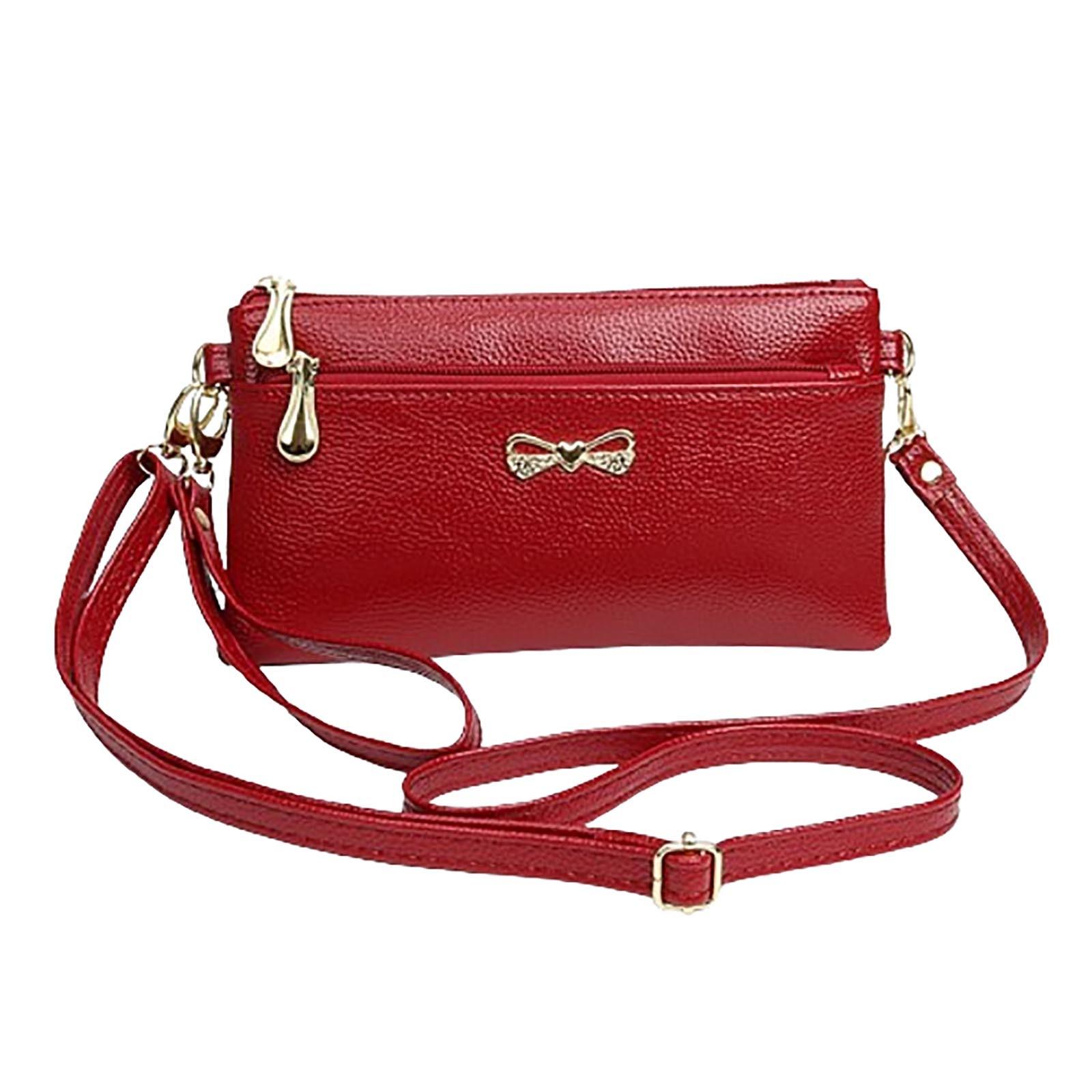 

Женская повседневная сумка-мессенджер, модная сумка через плечо One Size красный