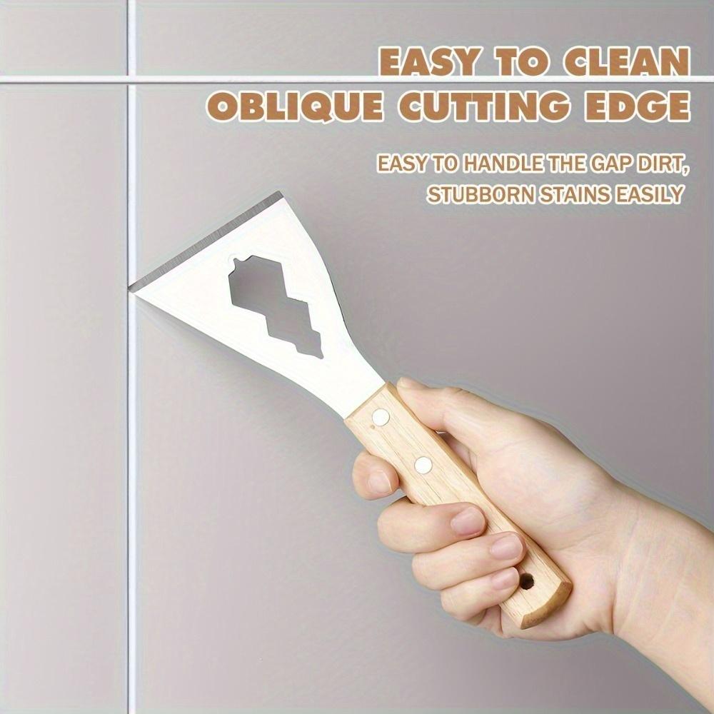 1 Stück Mehrzweck-Farbschaber & Entfernungswerkzeug mit ergonomischem Griff & gezahnter Klinge - für Zement, Putz, Farbentfernung