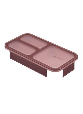CB JAPAN Replacement Lid for Burgundy Slim Bento DSK Box, Antibacterial, Foodman, 400ml,