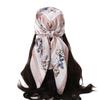 Korean Version of Butterfly Imitation Silk, High-end Large Square Scarf, Silk Scarf, Printed Shawl, Versatile Scarf, Sunscreen Scarf, Headscarf, Scar
