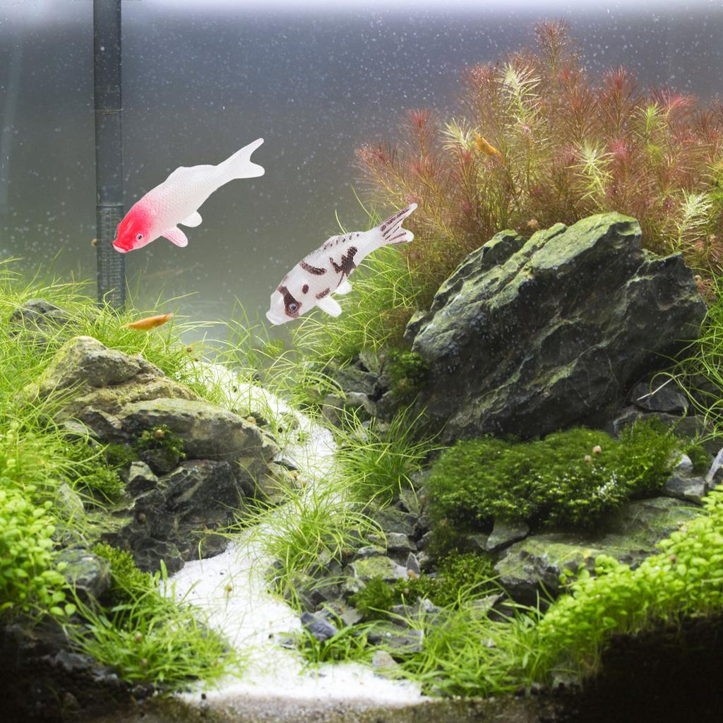 4pcs Mini Simulated Koi Fish Micro Landscape Goldfish Ornamental Fish Landscaping Ornaments For Aquarium Home Decorations