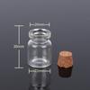 Transparent Glass Sealed Decoration Vial Cork Stopper Lid Storage Subpackage Bottle Multi Purpose Small Capacity Reagent Bottles