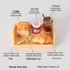 Miniature Dollhouse Bread & Juice Cake Set - DIY Decorations & Accessories