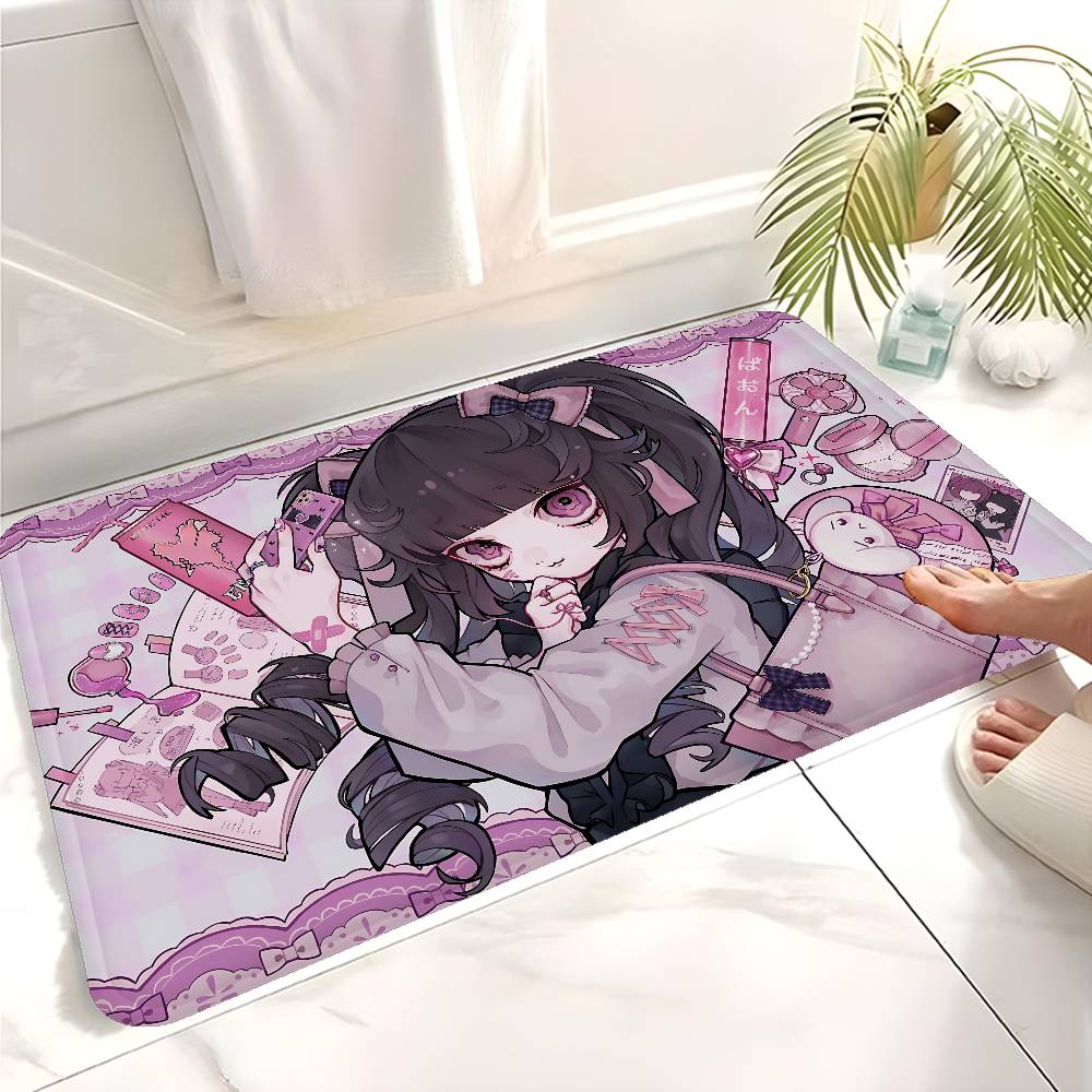 Popular J-Jirai K-Kei Fashion Door Mat Anti-slip Absorb Water Long Strip Cushion Bedroon Mat Bedside Mats