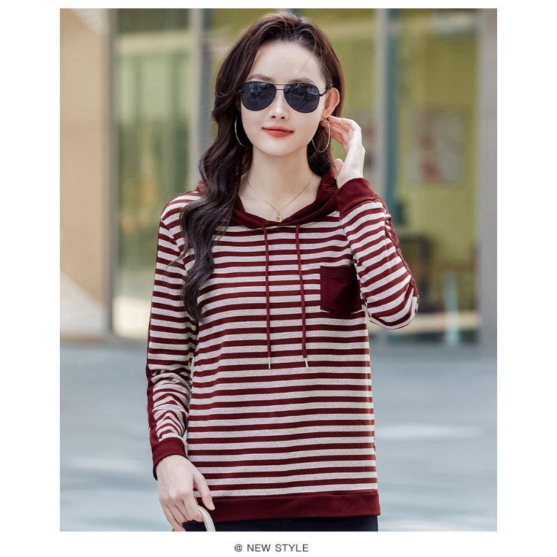 Autumn and Winter Women's Hooded Casual Loose Fashion Versatile Long-sleeved Sweatshirt