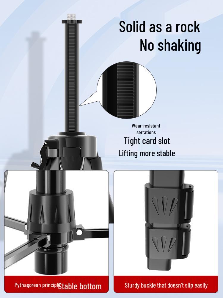 Laser Level Tripod Stand with Telescopic Rod and Infrared Bracket