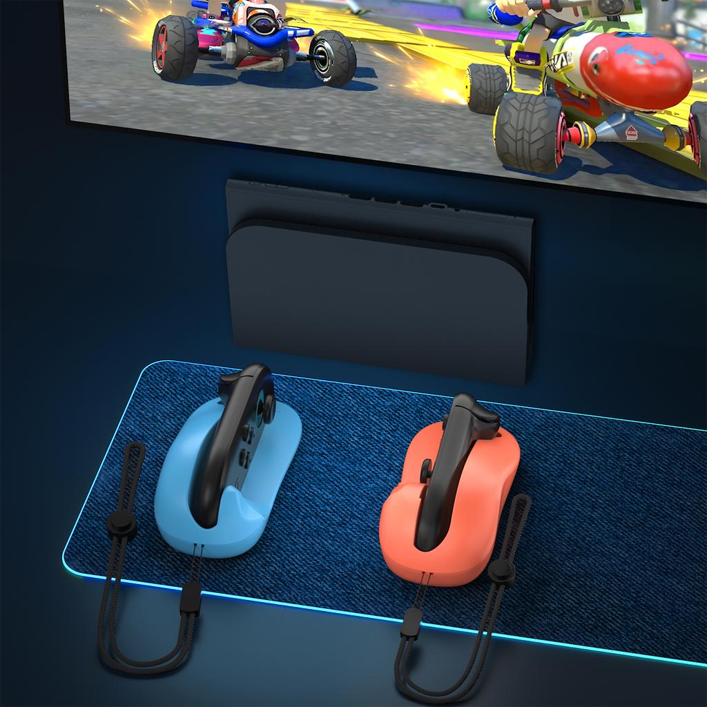 2PCS Gaming Controller Mouse Mini Portable Ergonomic Mice Left+Right Controller Bracket Handle Case For Switch 2 For J-Con