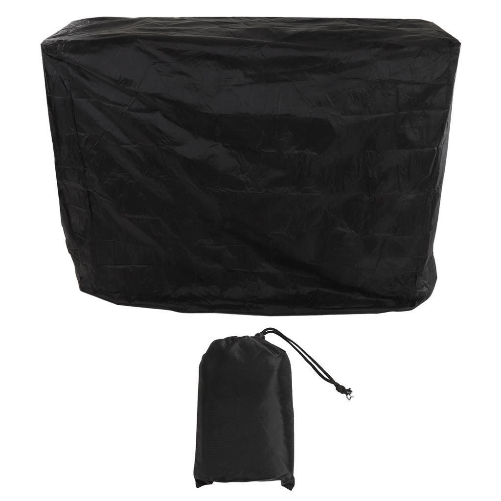 Ping Pong Table Dust Cover 190 Silver Coating Waterproof Table Tennis Cover for Outdoor Courtyard Drawstring Style