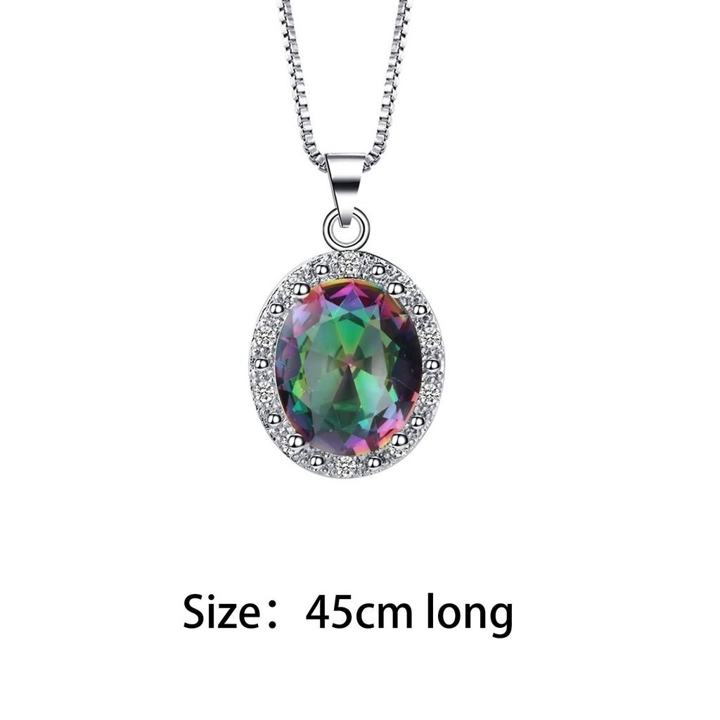 4Pcs/Set Multicolor Ring Earrings Pendant Necklace Jewelry