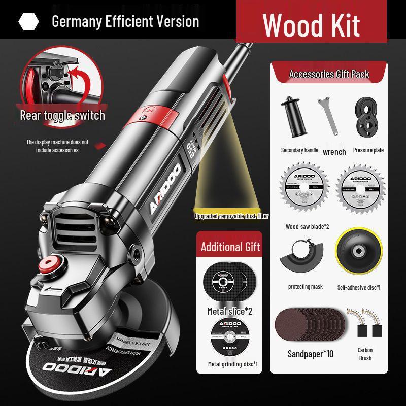 Multifunctional Angle Grinder: Small Household Polisher & Cutting Tool