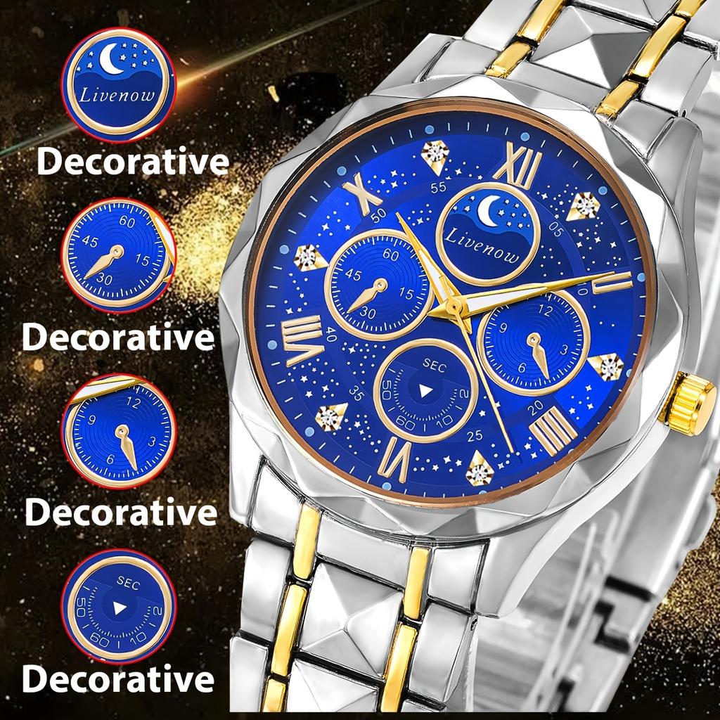 Fashion Men Clock Sports Man Wristwatch Stainless Steel Men's Quartz Watches