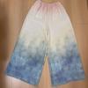Summer thin positioning cinnabar cotton and silk pajama pants women's loose walking pants cotton and silk wide-leg pants can be worn outside