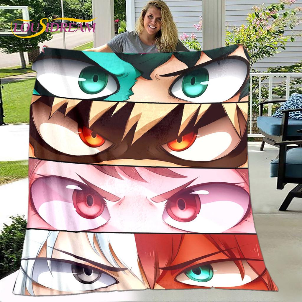 My Hero Academia Anime Cartoon Soft Plush Blanket,Flannel Blanket Throw Blanket for Living Room Bedroom Bed Sofa Picnic Cover
