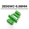 Solderless Push in Terminals with Flange Fixed Panel 5.08Mm Spacing Terminals Block Connector for Electrical Connection