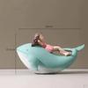 and Figurine Statues Sculpture Resin Sea Animal Home Desktop Ornament Gift Office