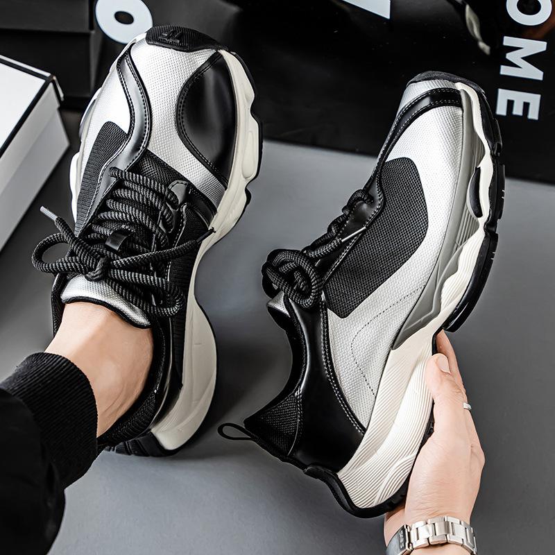 

Trendy Men Sneakers Comfortable Shock-absorbing Men s Running Shoes Breathable Wear-resistant Men Casual Shoes 39