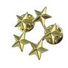 Five-Pointed Star Lapel Pin Collar Brooch Badage Women Men Pentagram Metal Badge Clips Shirt Dresses Bag Ornament