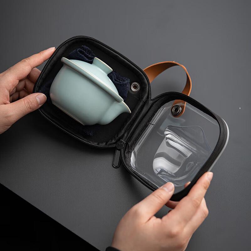 SUSHI CERAMICS Ru Kiln Portable Tea Set