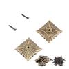 100pc Vintage Estofamento Pregos Bronze Metal Tag Móveis Sofá Sapato Porta Decorativo Tack Stud