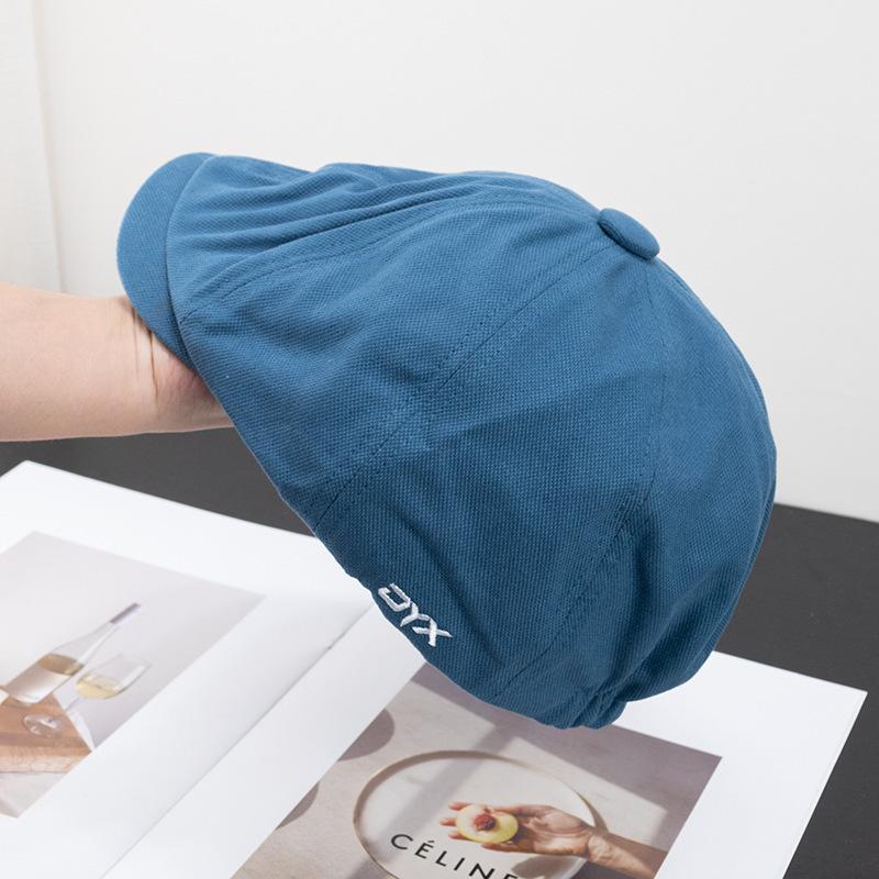 Reversible baseball cap, men's khaki newsboy cap, trendy beret, women's painter hat
