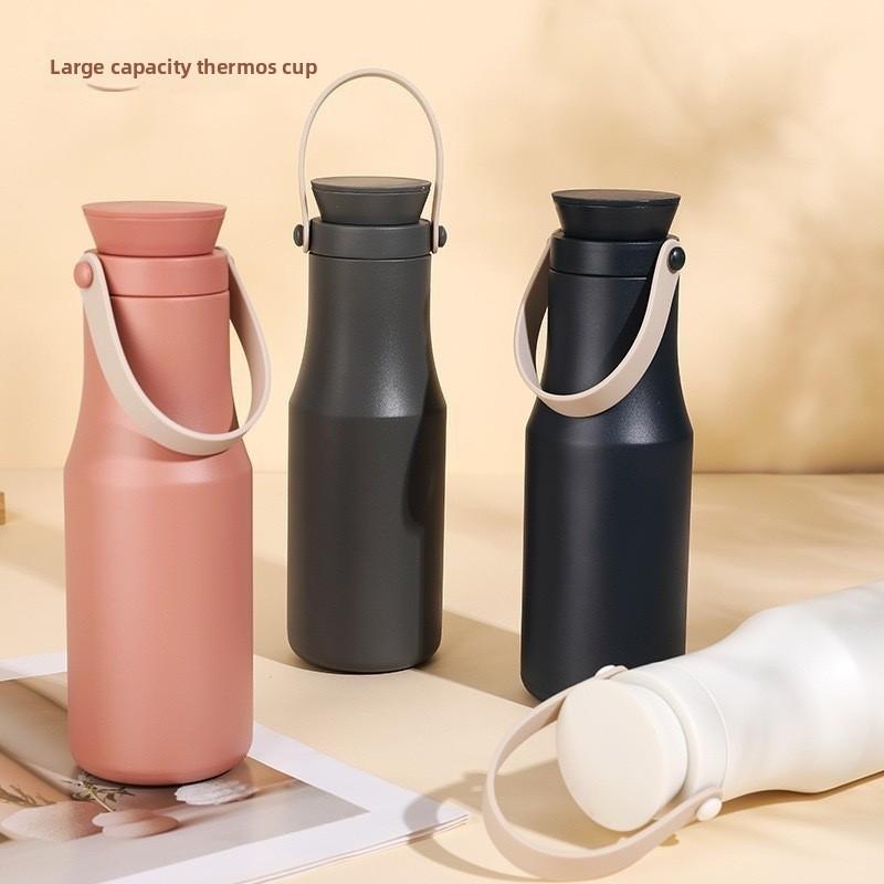 Insulated Travel Mug With Handle For Outdoors And Office Use