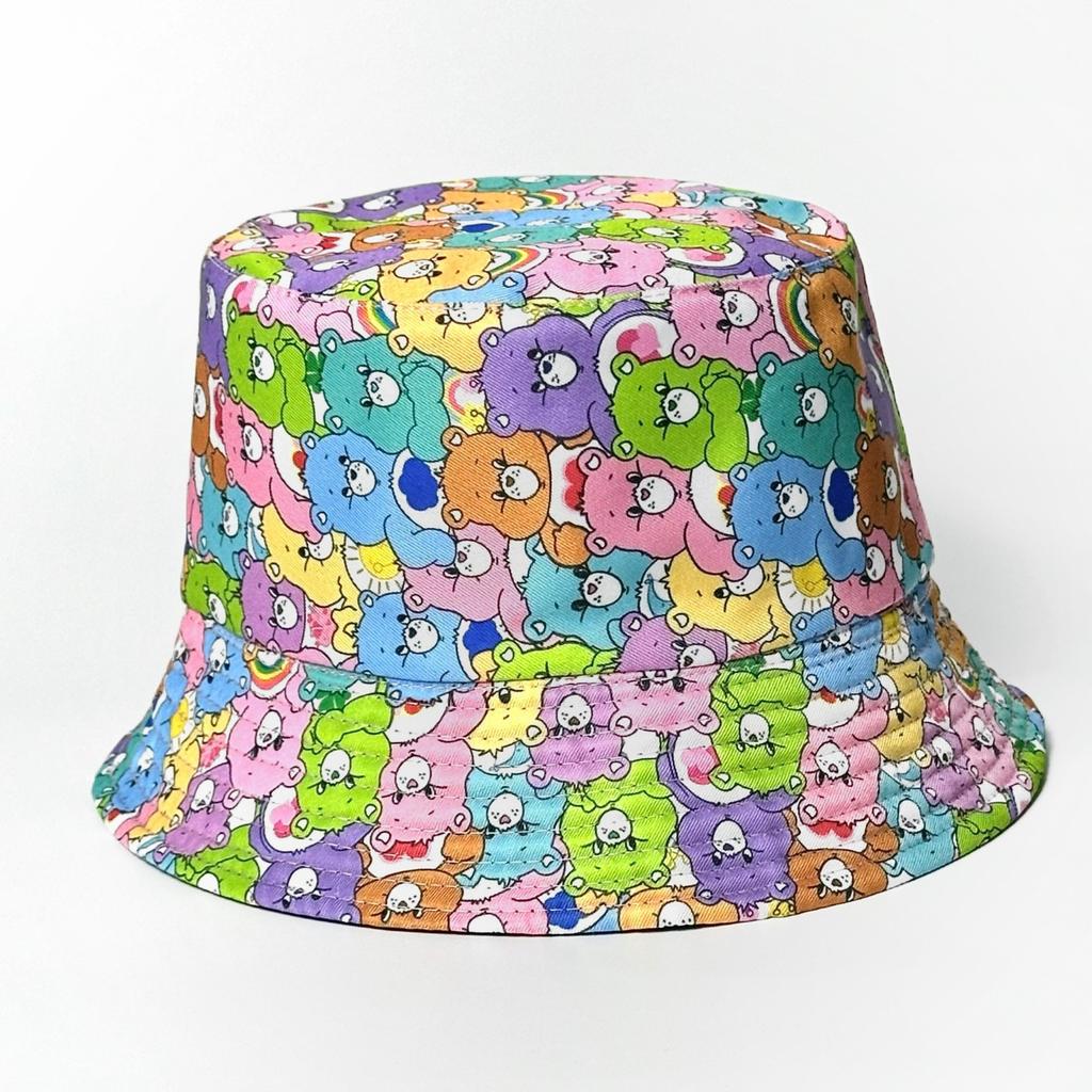 Retro Fashionable Pattern Printed Fisherman Hat Women Outdoor Travel Sun Hat Double Sided Basin Hat