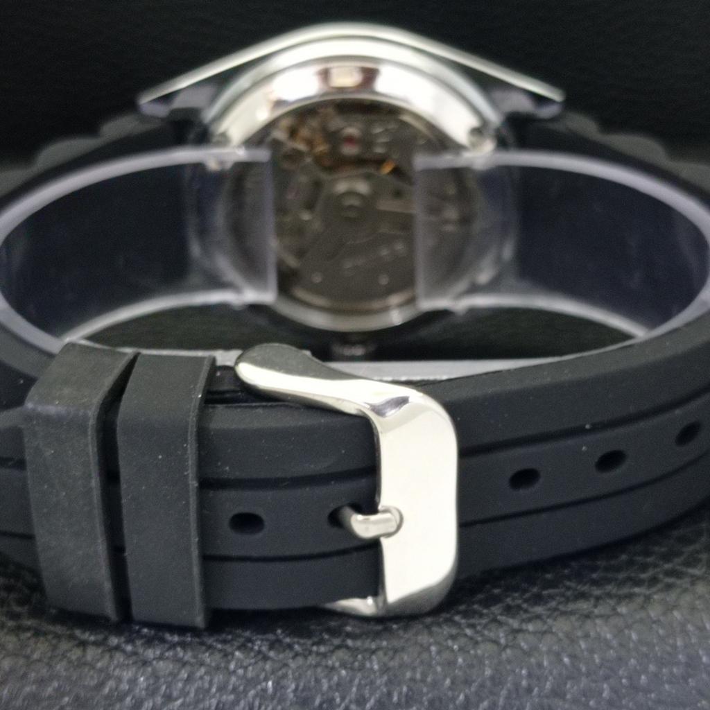 REFURBISHED VINTAGE SEIKO 5 AUTOMATIC 6309A JAPAN MENS BLACK WATCH a440856-4 Sk-a440856