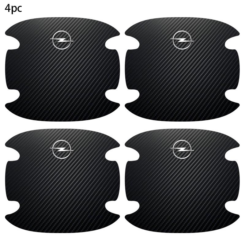 VKXG1 4PCS Car Door Handle Protection Sticker Emblem Car Styling For Opel Corsa Astra Insignia Vectra Zafira Meriva Mokka Grandland