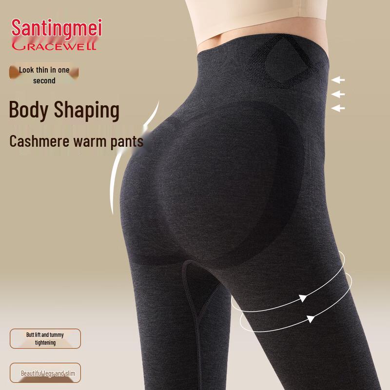 

Женские бесшовные термобрюки Tingmei с контролем живота Universal XF Plus (100-145 jin)