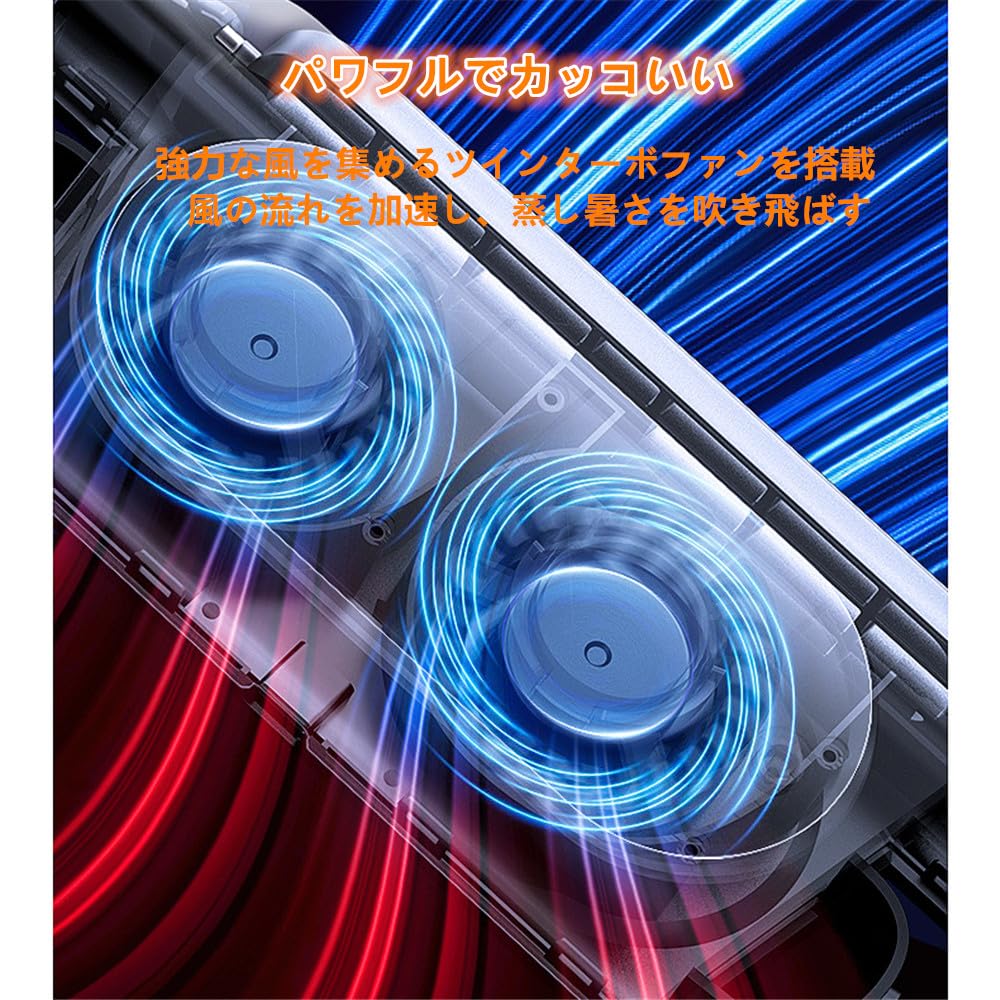 AUSTYLCO Car Rear Fan, Headrest Car Fan, Car USB Fan, Bladeless Fan, Driver Side