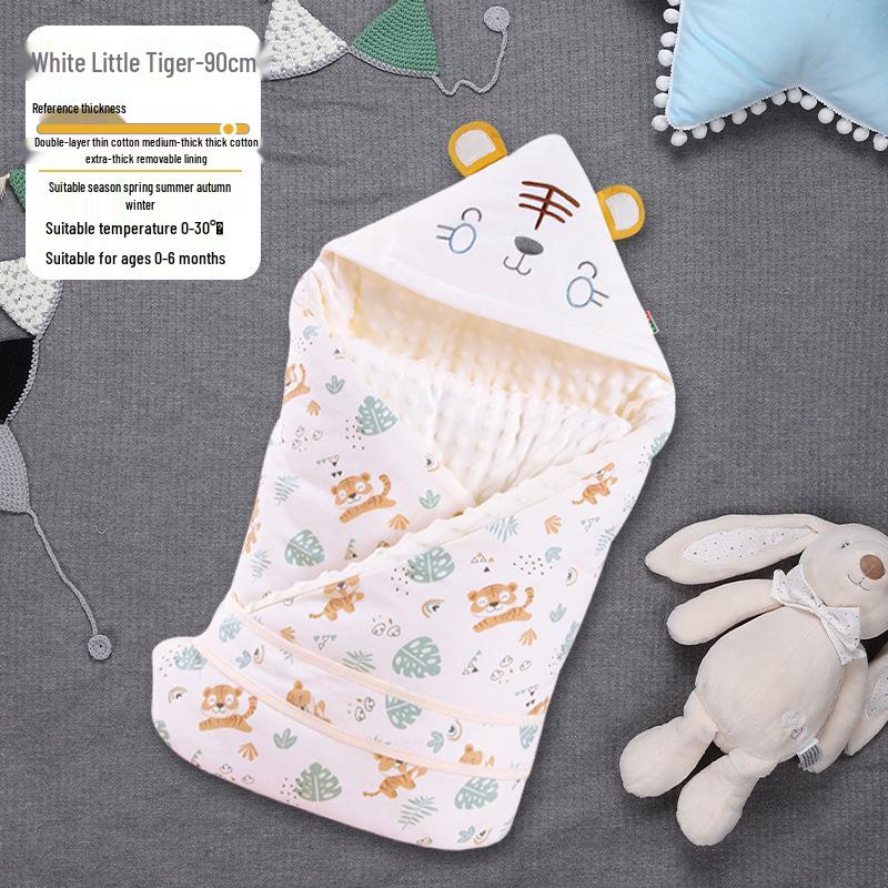 Year of the Rabbit Pure Cotton Thickened Baby Swaddle – Newborn Spring, Autumn, Winter Wrap